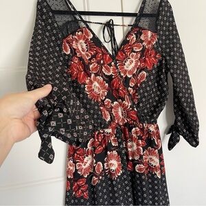 Chelsea & Violet Floral Romper Dress NWT